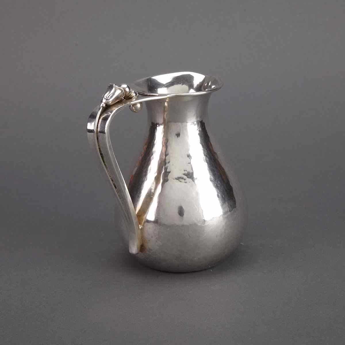 Appraisal: Canadian Silver Jug Carl Poul Petersen Montreal Que mid- th