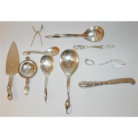 Appraisal: Miscellaneous Group of Georg Jensen Sterling Silver Flatware Utensils Estimate