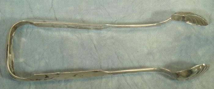 Appraisal: American coin silver tongs L Quandale Philadelphia c - l