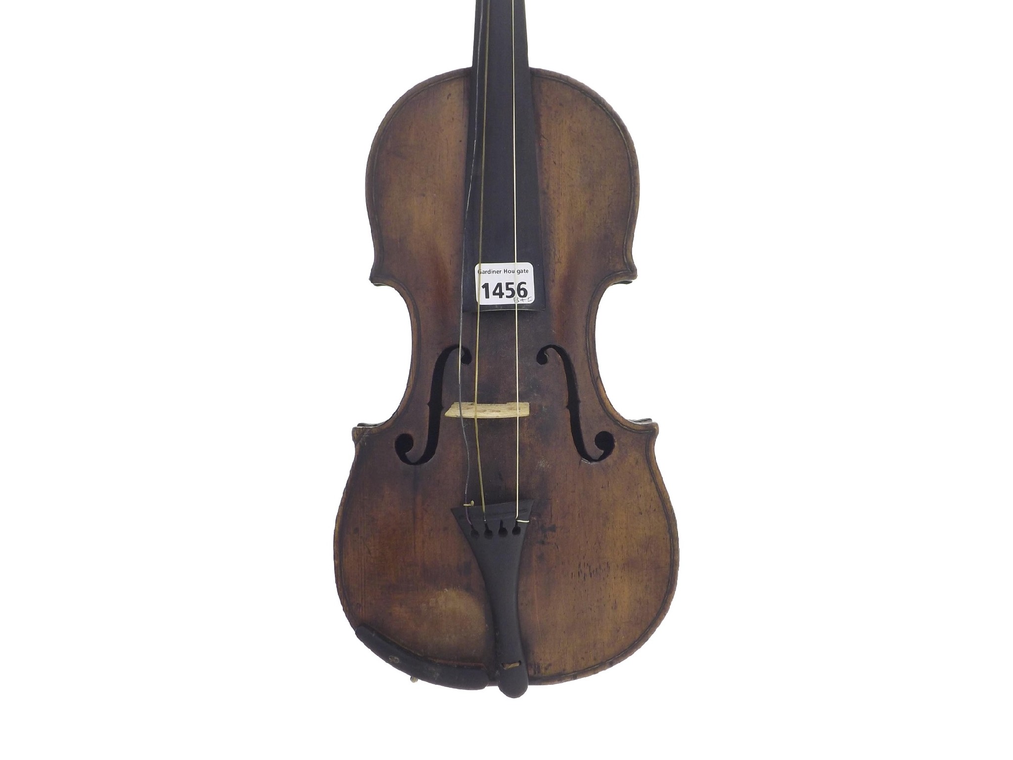 Appraisal: Interesting late th early th century violin unlabelled the two