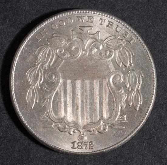 Appraisal: United States Shield type nickel five-cent piece MS- Estimate -