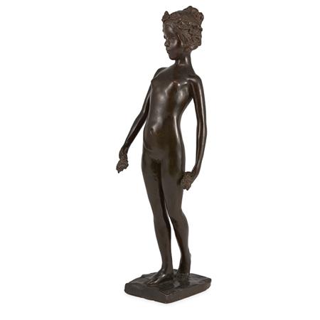 Appraisal: Bronze Figure of a Nymph Estimate -