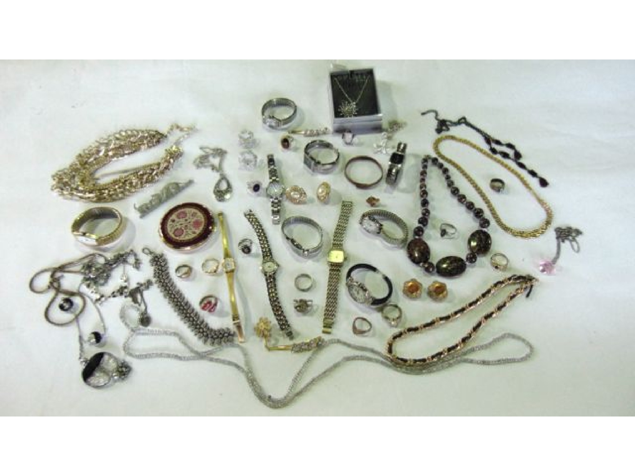 Appraisal: A miscellaneous collection of eleven lady's wristwatches an Indian white