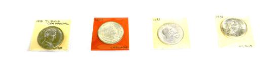 Appraisal: COINS classic commemorative half dollars Includes Lincoln Columbian and a