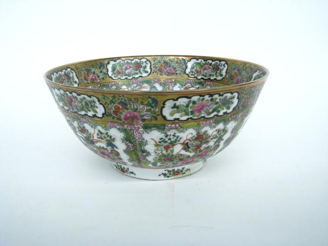 Appraisal: Rose Famille Porcelain Pedestal Bowl '' in diameter '' high