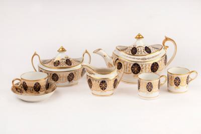 Appraisal: A Grainger Wood part tea service circa pattern No gilt