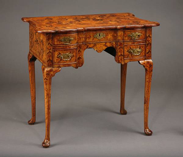 Appraisal: A Dutch Neoclassical walnut and marquetry dressing table last quarter