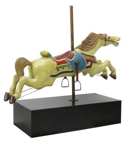 Appraisal: Middle row jumper carousel horse C W Parker Company Charles