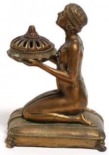 Appraisal: Louis Aronson Art Deco Bronze Metal Incense Burner in the