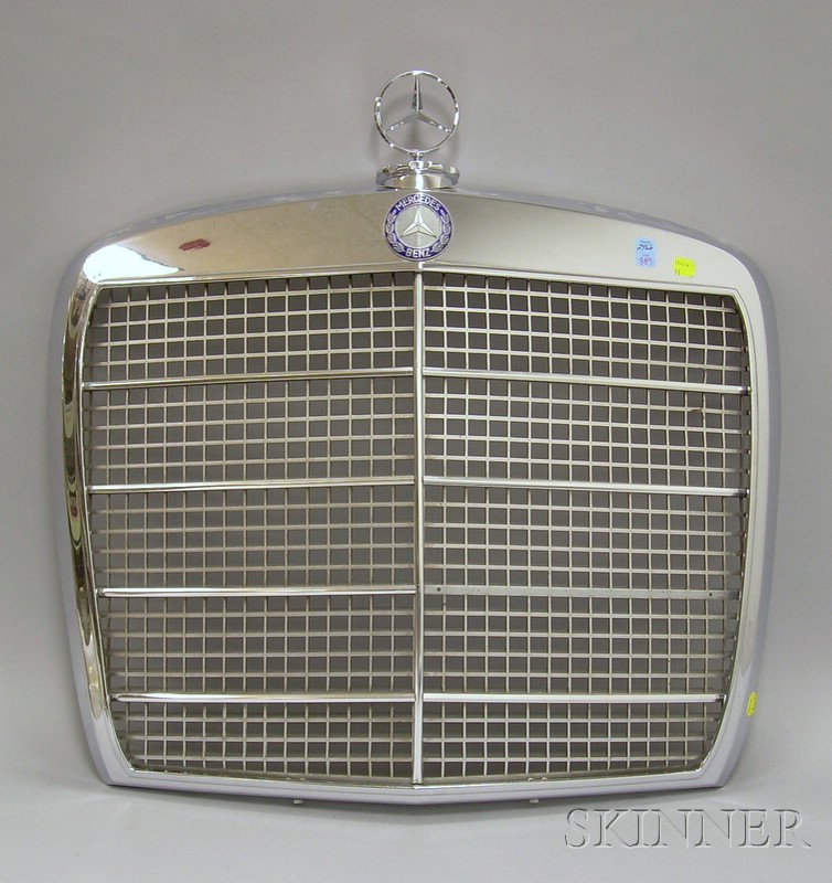 Appraisal: Mercedes-Benz Automobile Front-end Grille with Hood Ornament grille ht wd