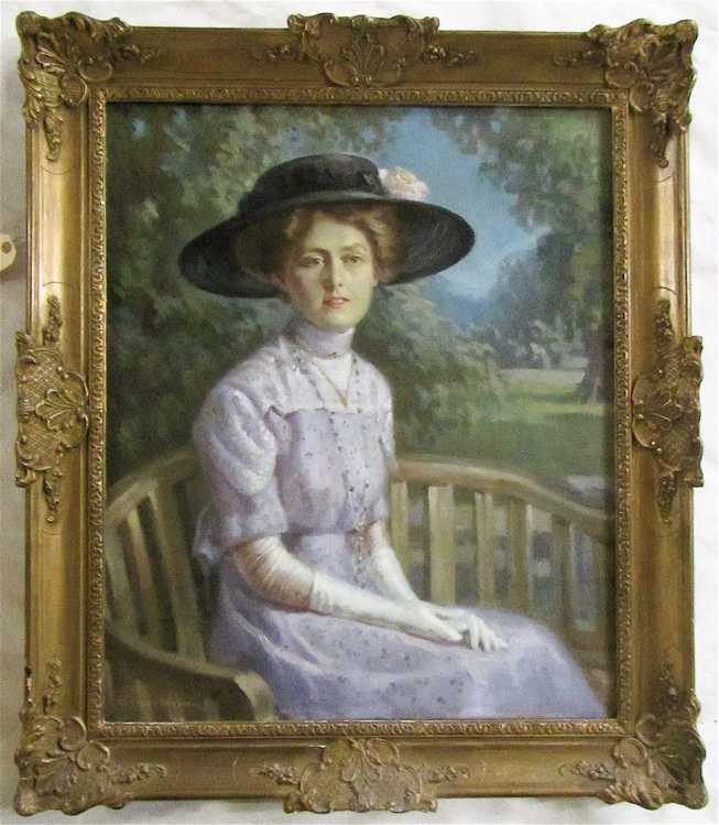 Appraisal: GODFREY HAYMAN OIL ON CANVAS British th century Portrait of