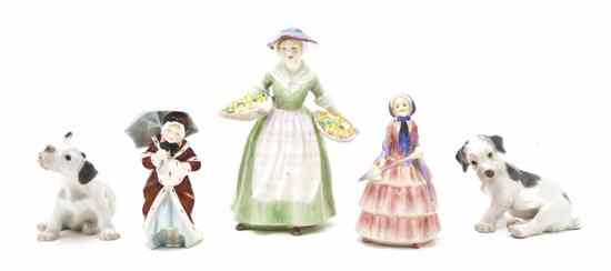 Appraisal: A Collection of Continental Porcelain Figures comprising three Royal Doulton