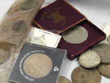 Appraisal: A quantity of coins including a boxed Festival of Britain