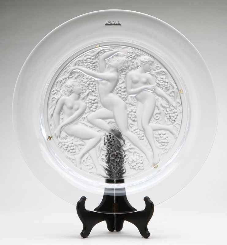 Appraisal: A Lalique clear and frosted art glass 'Cote d' Or'