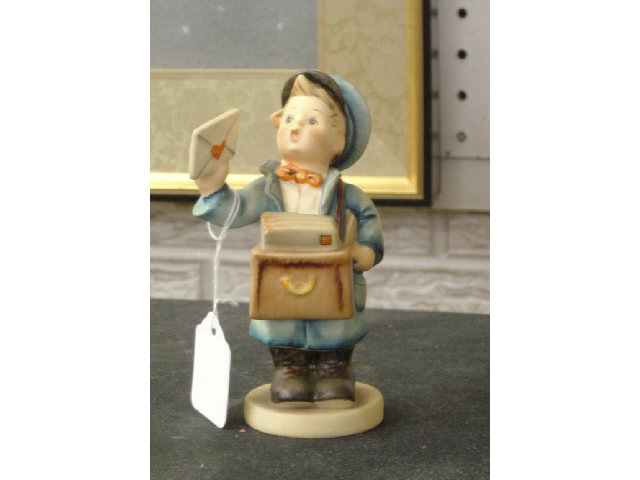 Appraisal: HUMMEL FIGURINE - POSTMAN - FULL BEE MARK