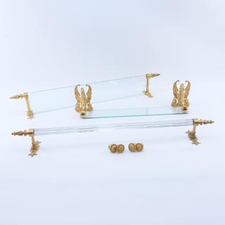 Appraisal: Group Lot of Sherle Wagner Gold Plated Bathroom Accessories Includes