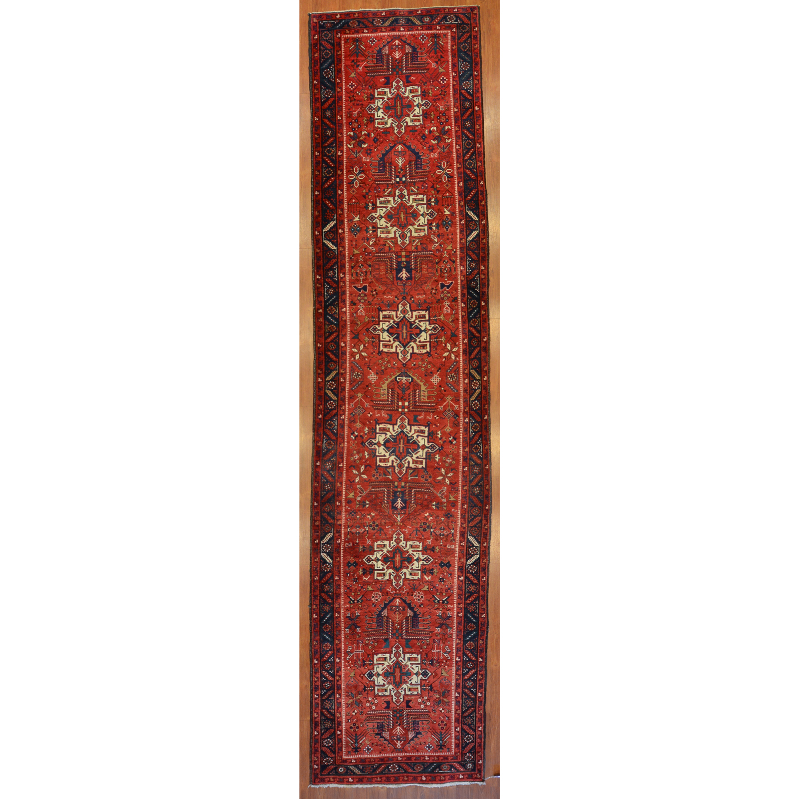 Appraisal: KARAJA RUNNER PERSIA X Third quarter- th century hand-knotted wool