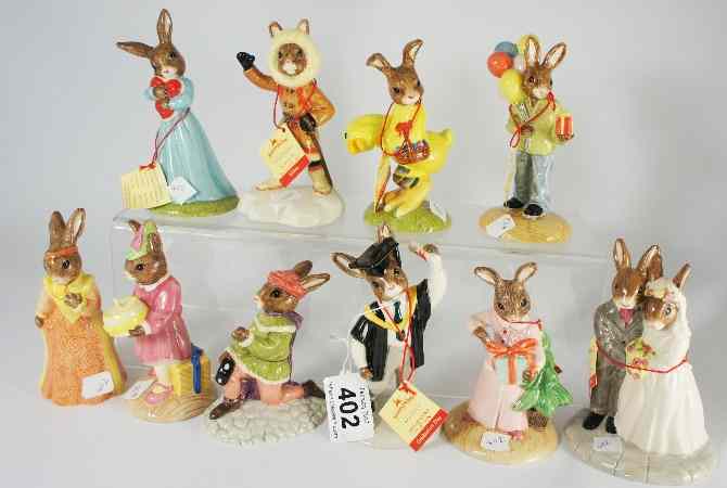 Appraisal: Royal Doulton Bunnykins Figures to include Birthday Girl DB Juliet