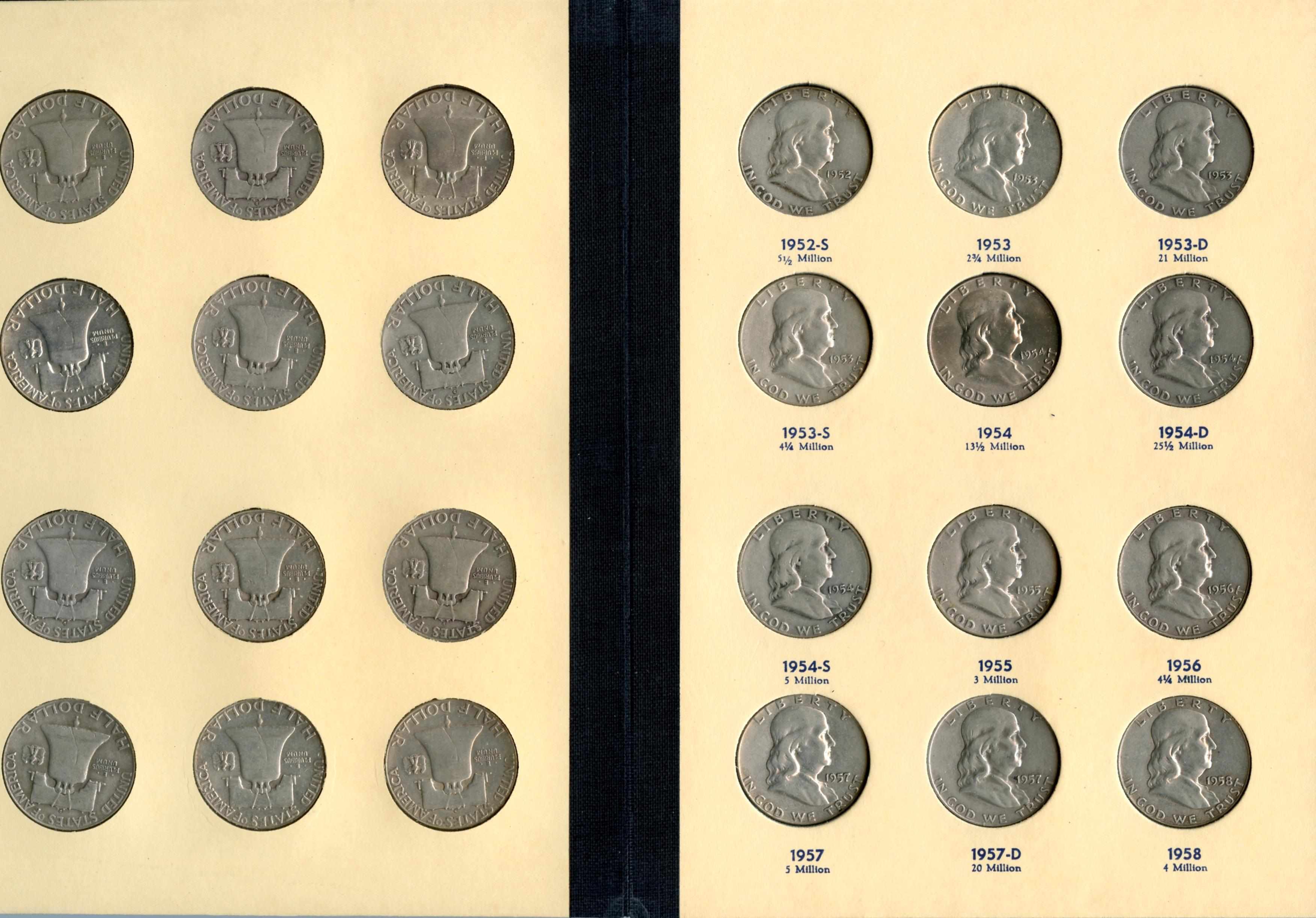 Appraisal: Franklin Half Dollars - ''Library of Coins'' Vol Complete Together