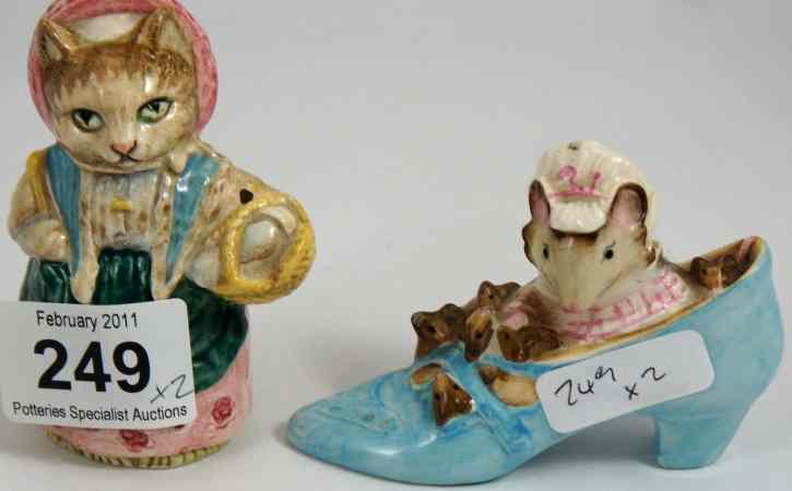 Appraisal: Beswick Beatrix Potter Figures Cousin Ribby and The Old Woman