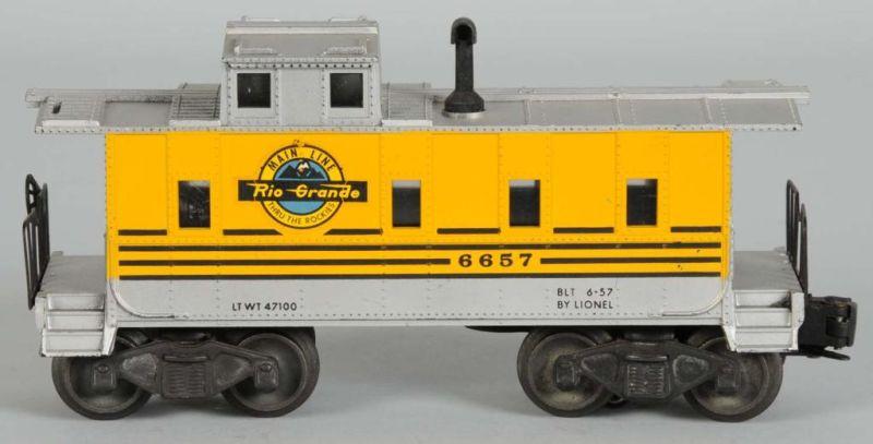 Appraisal: Lionel No Rio Grande Caboose Description Post war All original