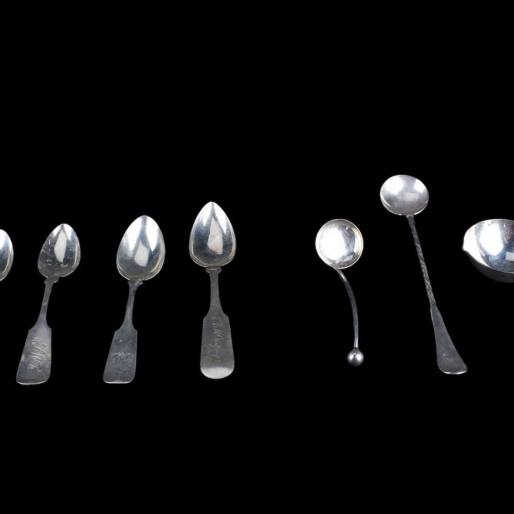 Appraisal: Twenty Piece of Sterling Coin Silver Spoons Twenty Piece Lot