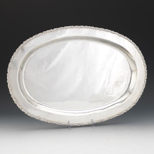 Appraisal: MEXICAN STERLING SILVER OVAL TRAY x x Oval tray withy