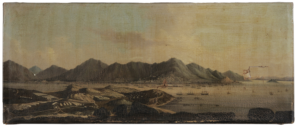 Appraisal: Chinese School China Trade th century View of Hong Kong