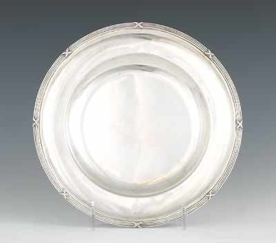 Appraisal: A German Silver Dish German silver dish with a turned