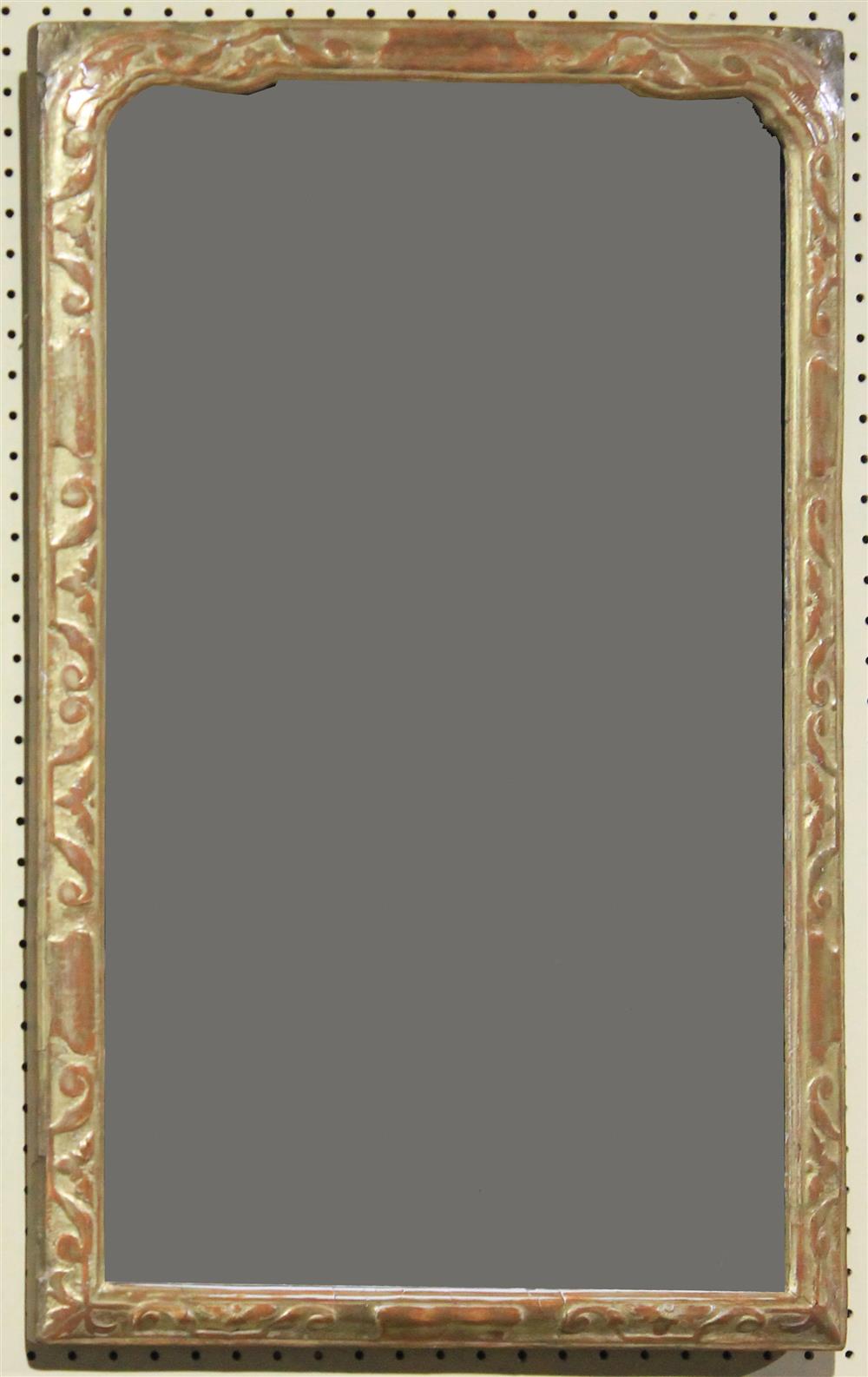 Appraisal: TH C GILDED PIER MIRROR having a rectangular shape with