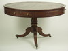 Appraisal: DRUM TABLE - TH C mahogany English Regency drum table