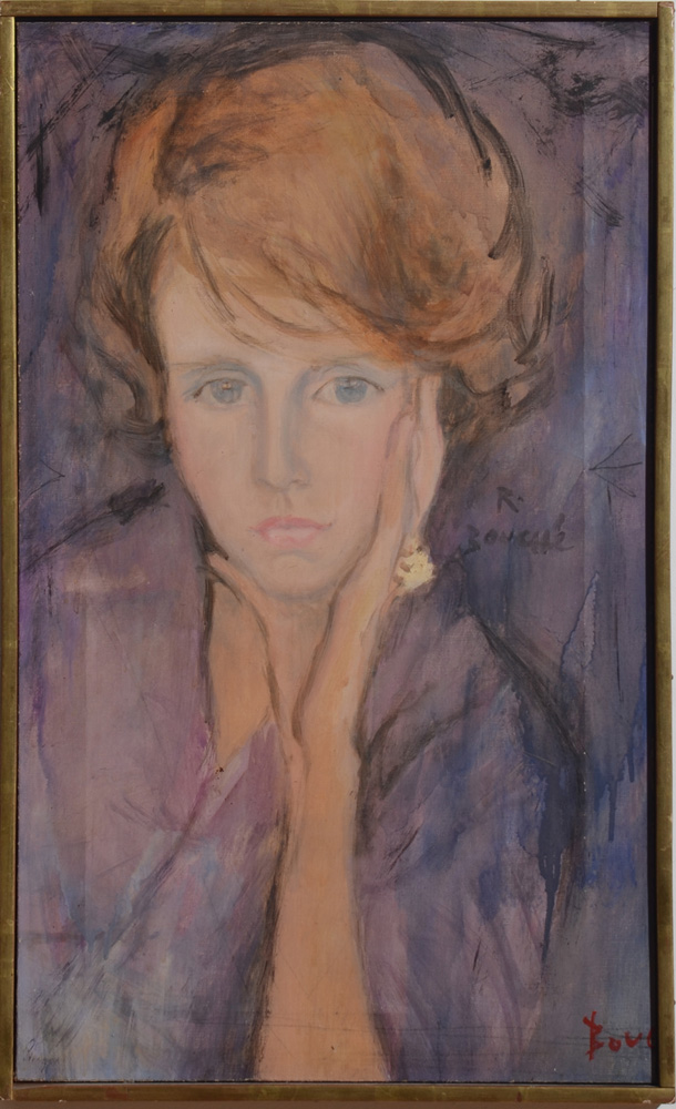 Appraisal: REN BOUCH - PORTRAIT OF LADY TENNANT Oil on canvas