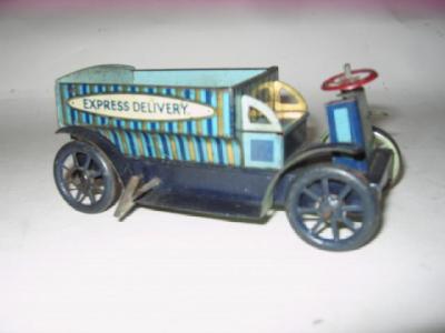 Appraisal: A Whitanco Express Delivery truck tin plate clockwork powered AF