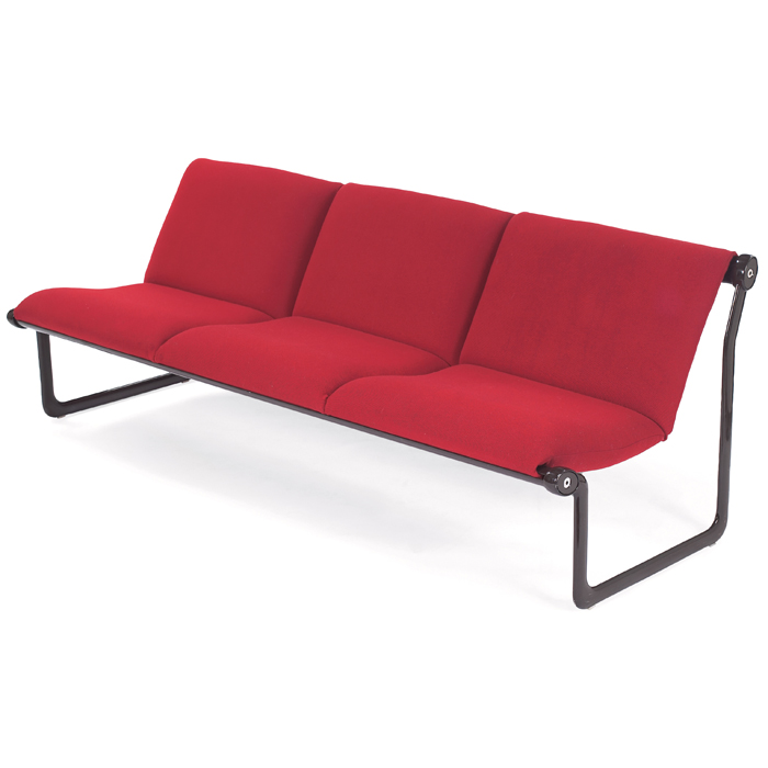 Appraisal: Bruce Hannah Andrew Morrison sofa by Knoll s cast and