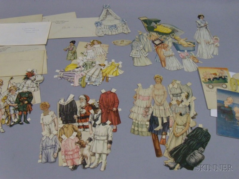 Appraisal: Group of Early th Century Paper Dolls from Ladies Home