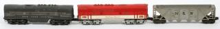 Appraisal: LIONEL 'O' GAUGE POST WAR DIESEL 'B' UNITS HOPPER LIONEL