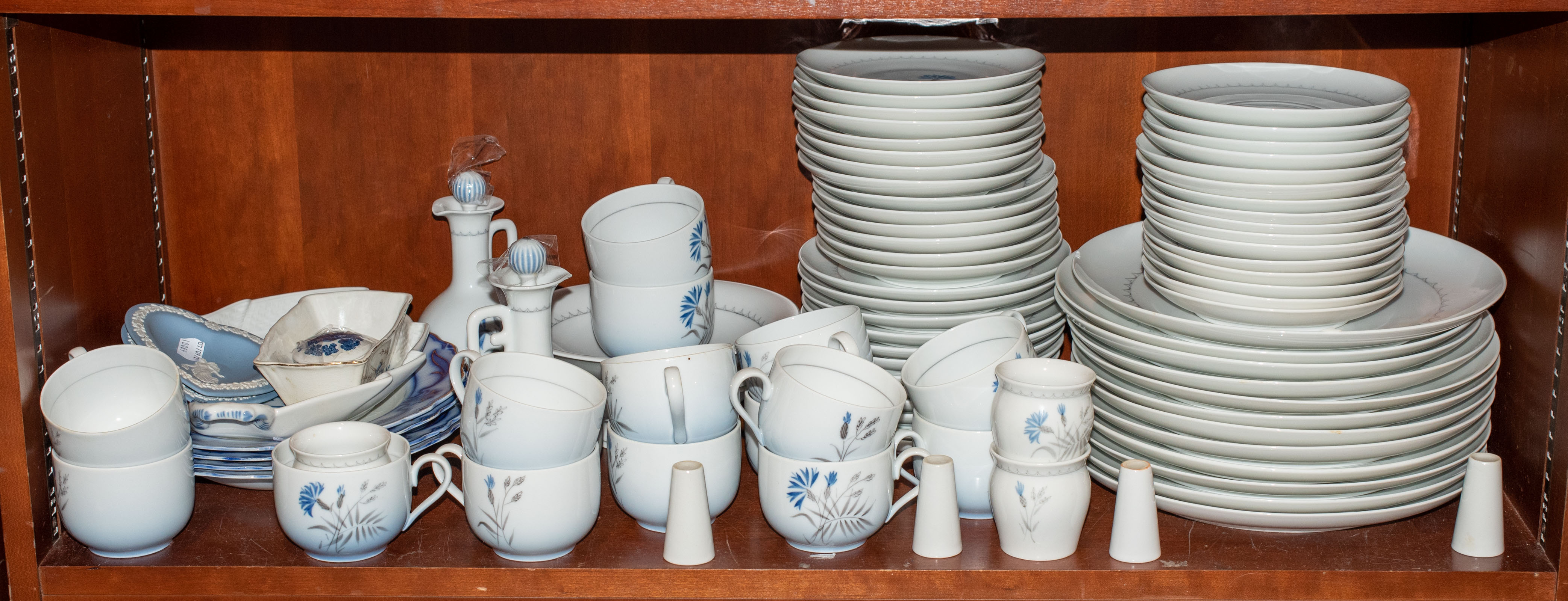 Appraisal: BING GRONDAHL CORNFLOWER PART DINNER SERVICE Comprising about pieces together