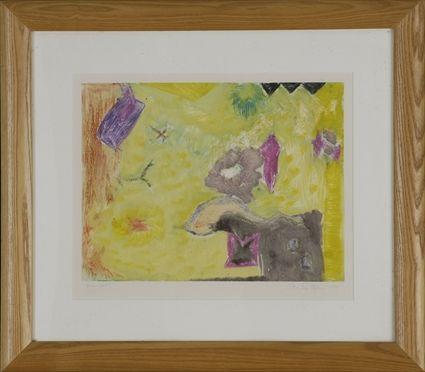 Appraisal: Alice Gottesman th C Yellow Spot Color print signed and