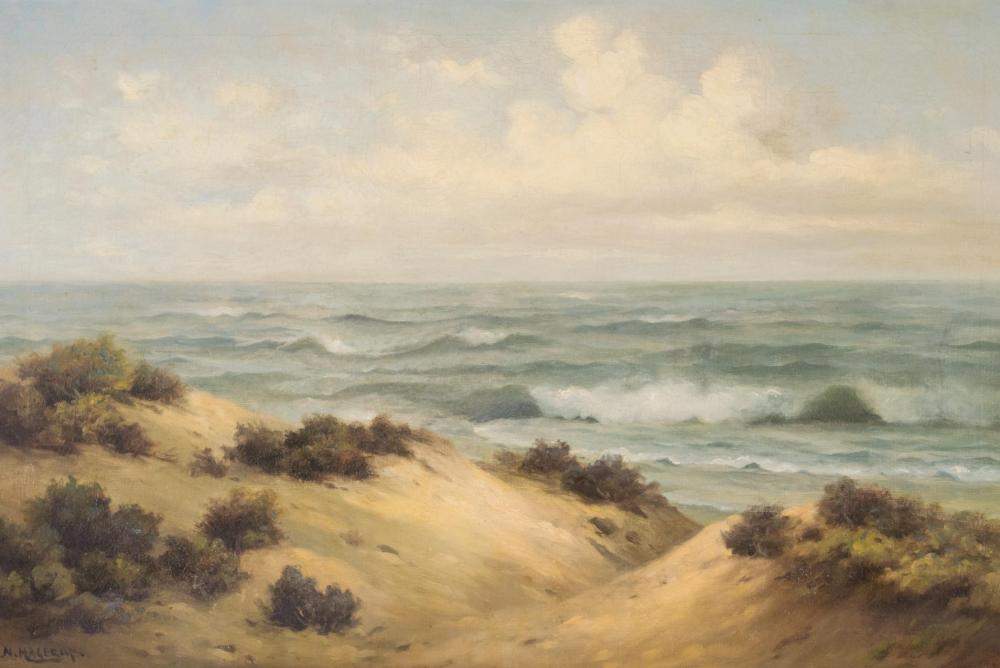 Appraisal: NELS HAGERUP San Francisco CA - oil on canvas sand