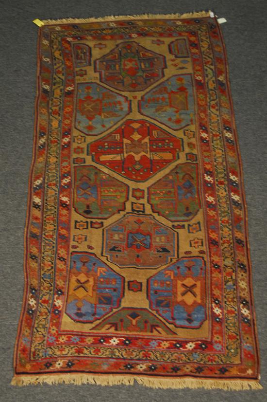 Appraisal: PERSIAN KURD RUG circa feet inches x feet inch Provenance