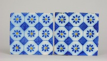 Appraisal: Two French Ceramic Tiles ca late th early th Century