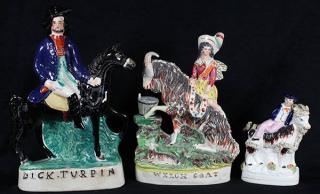 Appraisal: lot of Associated Staffordshire figural group lot of Associated Staffordshire