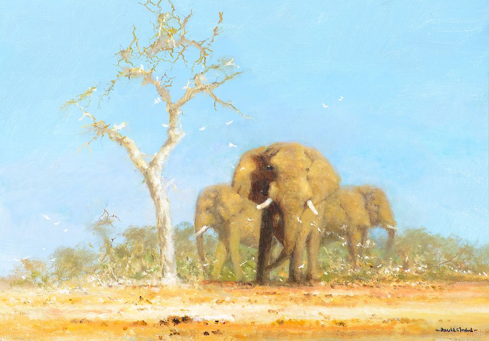 Appraisal: David Shepherd - Elephant Country Exclusive on Bidsquare David Shepherd