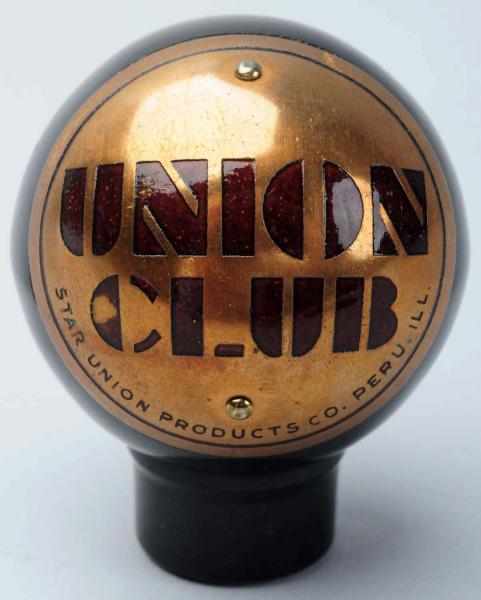 Appraisal: Union Club Beer Dakaware Tap Knob Star Union Products Company