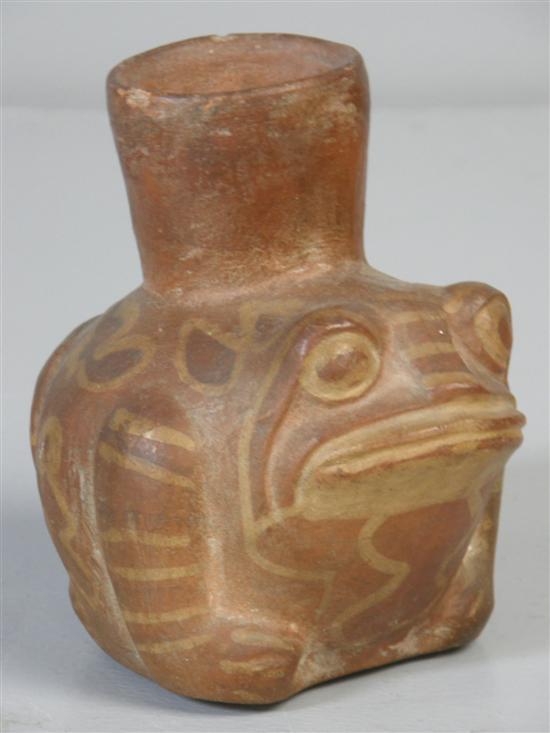 Appraisal: Peruvian Moche pottery vessel - A D modelled as a