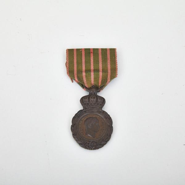 Appraisal: French Bronze Medal of St Helene with ribbon height cm