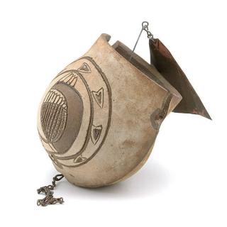 Appraisal: Ceramic Bell By Pollo Solaris Width inches Height inches