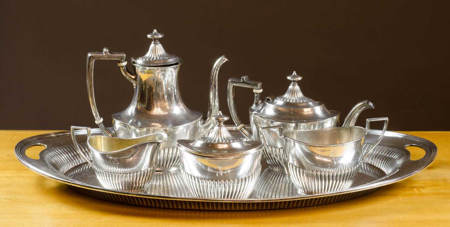 Appraisal: GORHAM STERLING SILVER COFFEE AND TEA SERVICE PLUS GORHAM SILVER