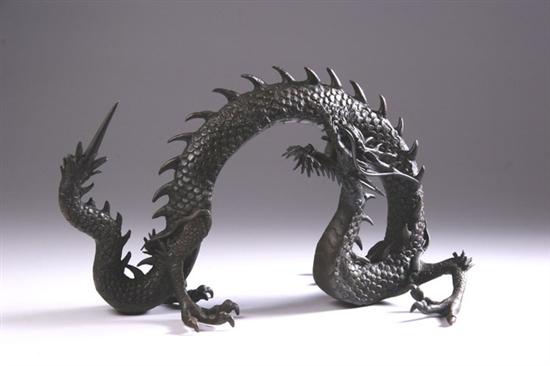 Appraisal: JAPANESE BRONZE FIGURE OF DRAGON - in high