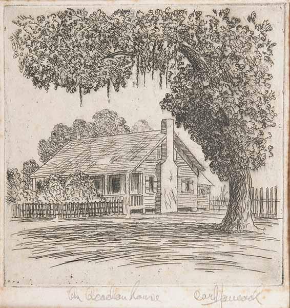 Appraisal: James Carl Hancock Arkansas Louisiana b An Acadian House and